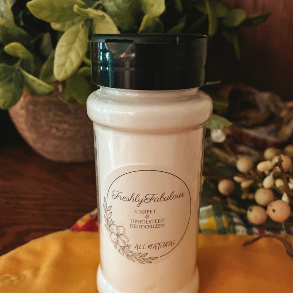 Freshly Fabulous Carpet/upholstery Deodorizer.